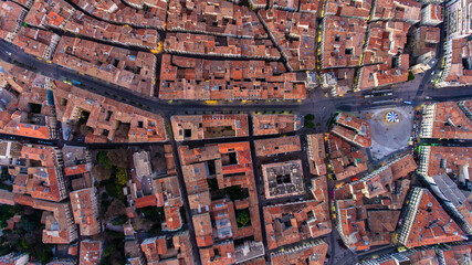 Aerial tapestry of Montpellier's vibrant urban grid