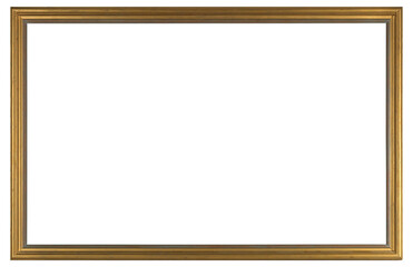 Narrow large picture frame on a transparent background, in PNG format.