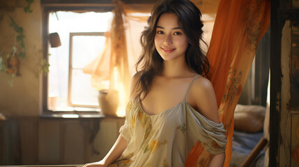 France woman in her 20s with a bright smile