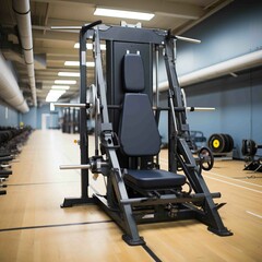 Fototapeta na wymiar Exercise machine in the gym. Multifunctional arm workout.