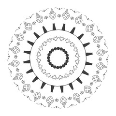 The Abstract Floral Mandala Illustration