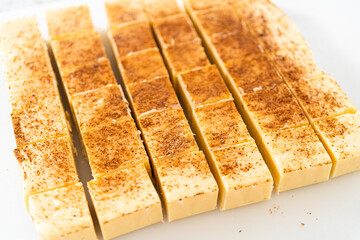 Christmas Eggnog fudge