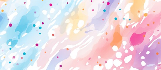 Abstract watercolor pattern with repeating pastel colors for fashion and textile design
