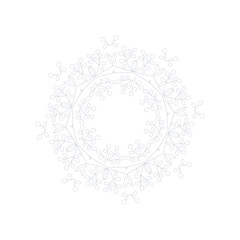 The Abstract Floral Mandala Illustration