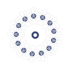 The Abstract Floral Mandala Illustration