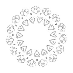 The Abstract Floral Mandala Illustration