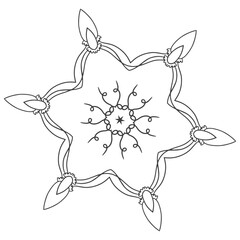 The Abstract Floral Mandala Illustration