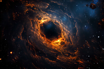 Imagination of a dark and deep black hole