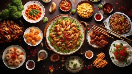 Culinary dish of traditional Chinese New Year