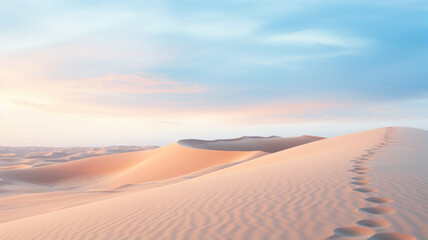 Minimalist Desert Landscape, Close-Up View