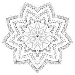 The Abstract Floral Mandala Illustration
