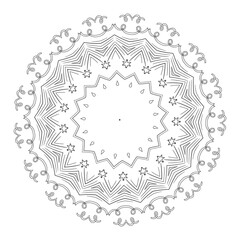 The Abstract Floral Mandala Illustration