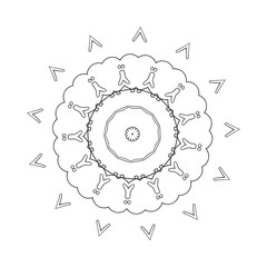 The Abstract Floral Mandala Illustration