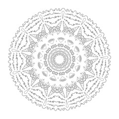 The Abstract Floral Mandala Illustration