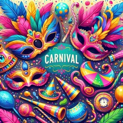 A Burst of Joy and Color: Carnival of Masks Invitation
