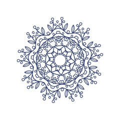 The Abstract Floral Mandala Illustration