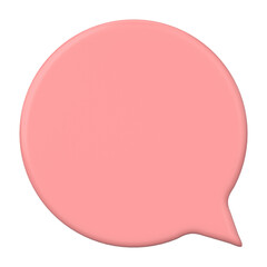Speech bubble. Chat bubble. 3D illustration.