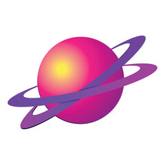 Isolated colored planet icon Vector