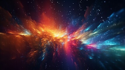Obraz premium A colorful space filled with stars and clouds