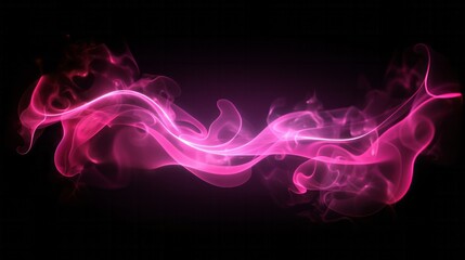 Fototapeta premium Pink smoke on a black background