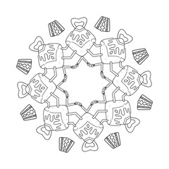 The Abstract Floral Mandala Illustration