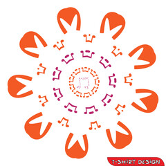 The Abstract Floral Mandala Illustration