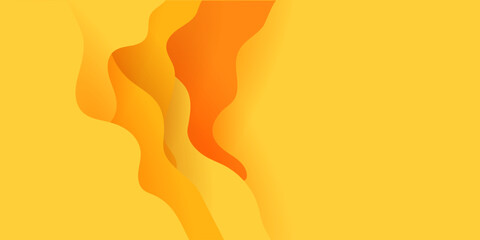 Large layered background with abstract waves shades of yellow abstract background. Versatile bright yellow background.