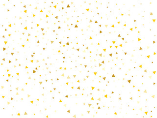 Holiday Golden Triangular Confetti