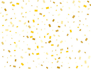 Fototapeta na wymiar Luxury Gold Rectangular Confetti