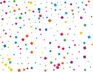 Luxury Rainbow Square Confetti