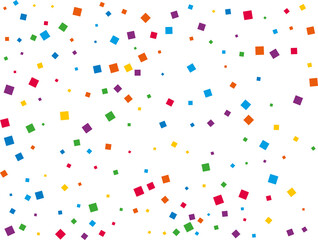 Luxury Rainbow Square Confetti