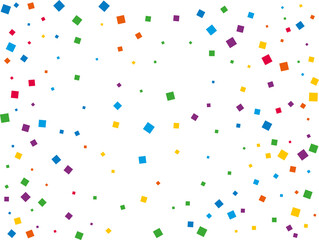 Luxury Rainbow Square Confetti
