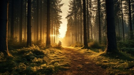 Sunrise in the Forest
