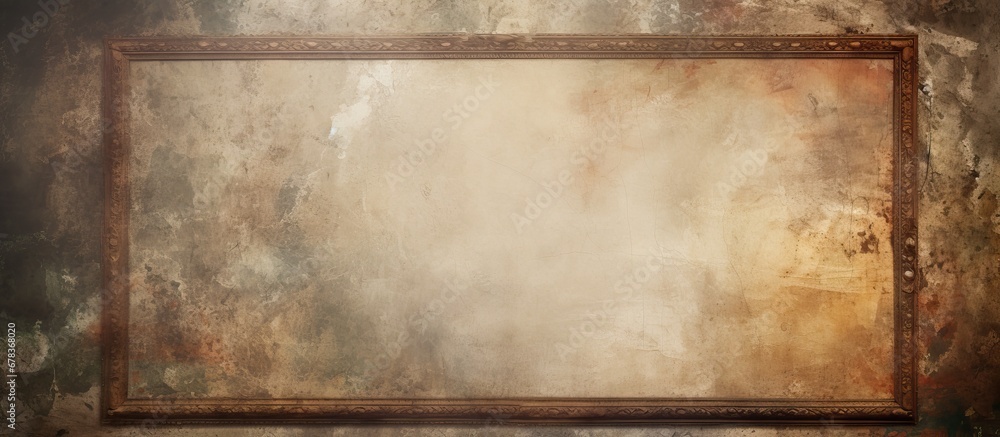 Poster the vintage frame with a grunge texture and abstract pattern creates a stunning background for the r