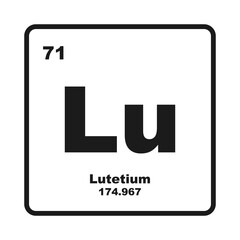 Lutetium element icon