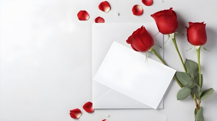 mockups con rosas minimalista para mensajes de amor aniversario y dia de san valentin