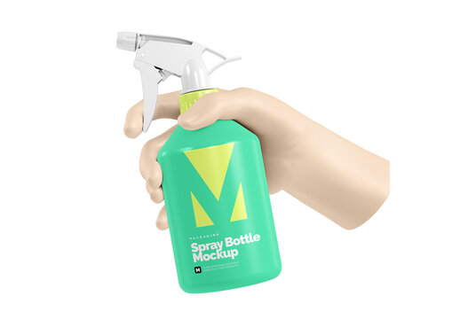 Spray Bottle Mockup
