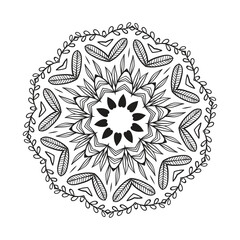 The Abstract Floral Mandala Illustration
