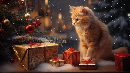christmas cat