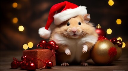 christmas hamster