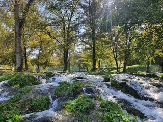 Beautiful and idyllic scenery at the watermills on the Pliva River in Bosnia Herzegovina