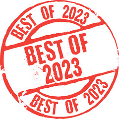 Best of 2023. Vector Rubber Stamp.