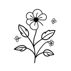 line drawing, line art png, line art prints, spring clipart, line art rose, rose clipart, floral svg, flower png, wildflower svg, flower clipart, bouquet svg, tattoo svg, line art, svg files, svg file