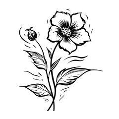 line drawing, line art png, line art prints, spring clipart, line art rose, rose clipart, floral svg, flower png, wildflower svg, flower clipart, bouquet svg, tattoo svg, line art, svg files, svg file