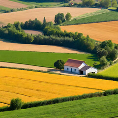 landscape with farm
