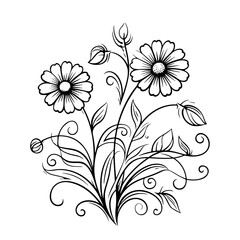 line drawing, line art png, line art prints, spring clipart, line art rose, rose clipart, floral svg, flower png, wildflower svg, flower clipart, bouquet svg, tattoo svg, line art, svg files, svg file