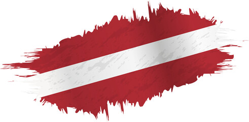 Brushstroke flag of Latvia