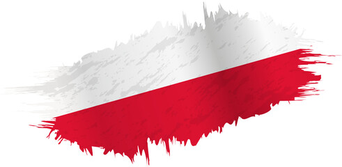 Brushstroke flag of Poland