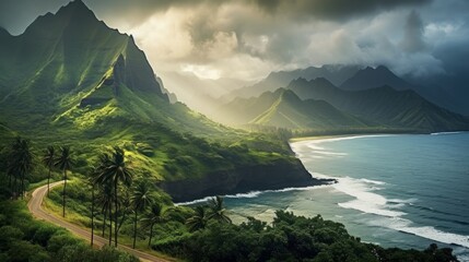
The Kalalau Valley on the island of Kauai holds an exceptionally special place in my heart. - obrazy, fototapety, plakaty