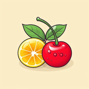 a cartoon of a fruit